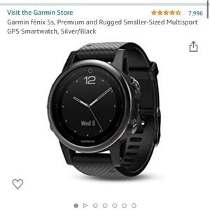 Garmin Fenix 5s premium running watch